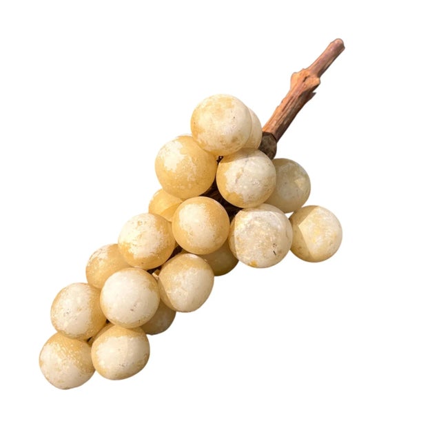 Mid-Century Alabaster Grapes From Italy, 40s For Sale - Image 9 of 12