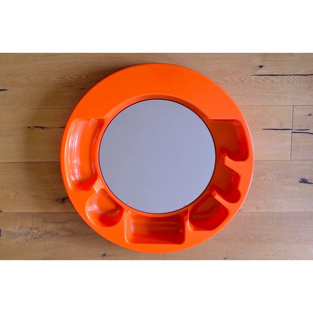 Mirror with Shelf by Jean-Pierre Vitrac for Editions Chabrieres, 1970s For Sale - Image 9 of 9