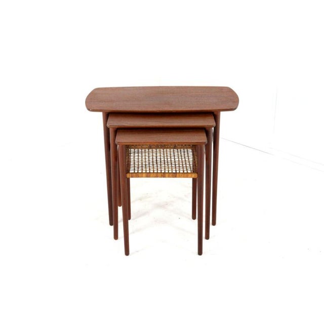 Minimalist Nesting Tables, Denmark, Set of 3 For Sale - Image 3 of 15