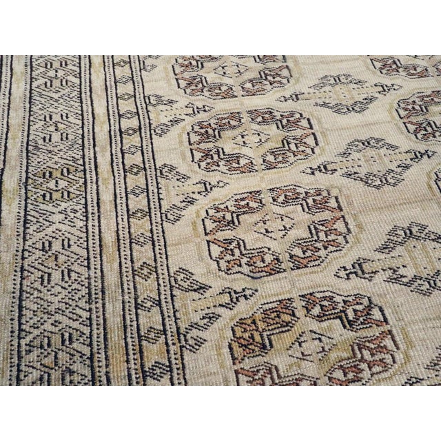 Mid 20th Century Galerie Shabab Collection Tribal Mid-20th Century Handmade Central Asian Turkoman Accent Rug For Sale - Image 5 of 8