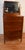 Wood 1900s English Hepplewhite Mahogany Inlaid Low & High Dressers With Mirrors Chests of Drawers For Sale - Image 7 of 18