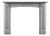 English Regency Carrara Marble Fireplace Surround For Sale