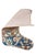 This vintage wool kilim stocking is a true showpiece — a vivid coral field centered on an intricate floral medallion,...