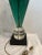 Van Teal 1970s Van Teal Mid-Century Modern Green, Black & Gold Lucite Table Lamp For Sale - Image 4 of 12