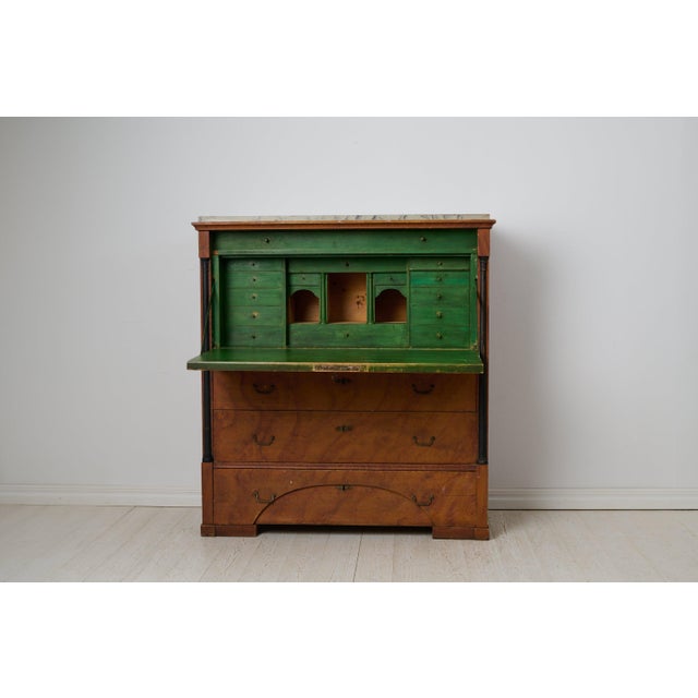 Antique Swedish Empire Country Secretary For Sale - Image 14 of 14