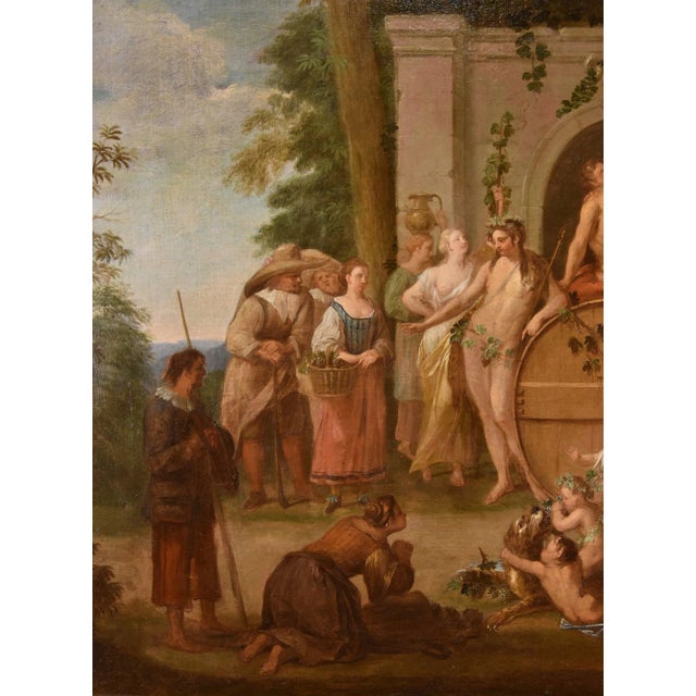 Jean Jacques Spoede, Triumph of Bacchus, 1730, Oil on Canvas, Framed For Sale - Image 11 of 15