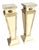 Postmodern Sculpted Tessellated Stone Pedestals - A Pair For Sale