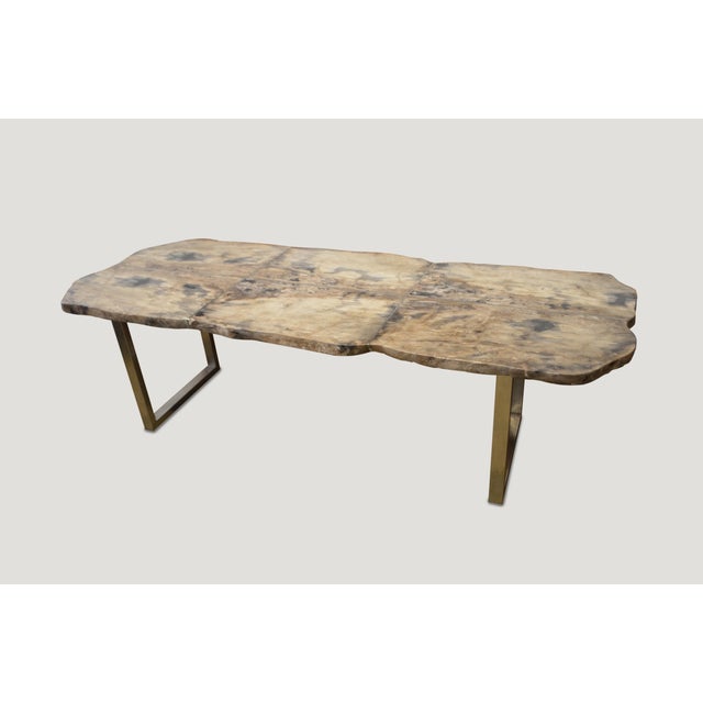 Andrianna Shamaris Petrified Wood Table For Sale - Image 16 of 18
