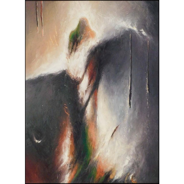 "Passing Shaman" 1989 Original Oil on Canvas by Larry Fodor Hand signed by the artist Canvas Size: 72" x 54" Frame Size:...