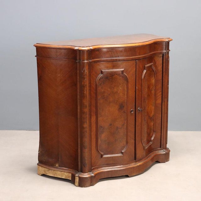 Umbertina Credenza in Walnut and Walnut Burl For Sale - Image 10 of 10
