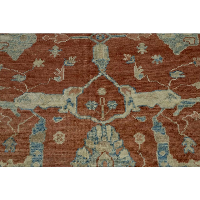 Early 21st Century Turkish Oushak Rug 10'1" x 13'8" #18623 For Sale - Image 5 of 8