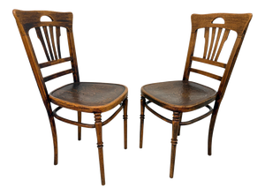 Art Nouveau Bentwood Chairs from Thonet / Mundus, 1920s, Set of 2