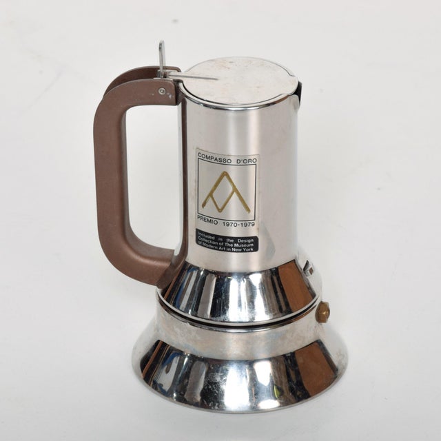 AMBIANIC offering Stylish Espresso Coffee Maker designed by Richard Sapper for Alessi, Made in Italy circa 1980s....