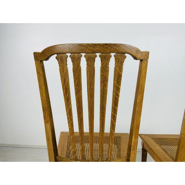 Antique Louis XVI Style Side Chairs With Caned Seats—A Pair For Sale - Image 9 of 16