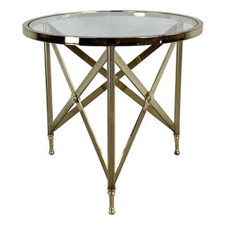 Neoclassical Round End Table For Sale