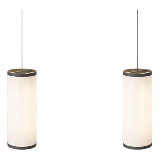 Black 30/76 Isol Suspension Lamp by David Thulstrup for Astep, Set of 2 For Sale