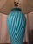 1980s Vintage 1980s Postmodern Twisted Plaster Floor Lamp - Michael Taylor Style - Turquoise For Sale - Image 5 of 9