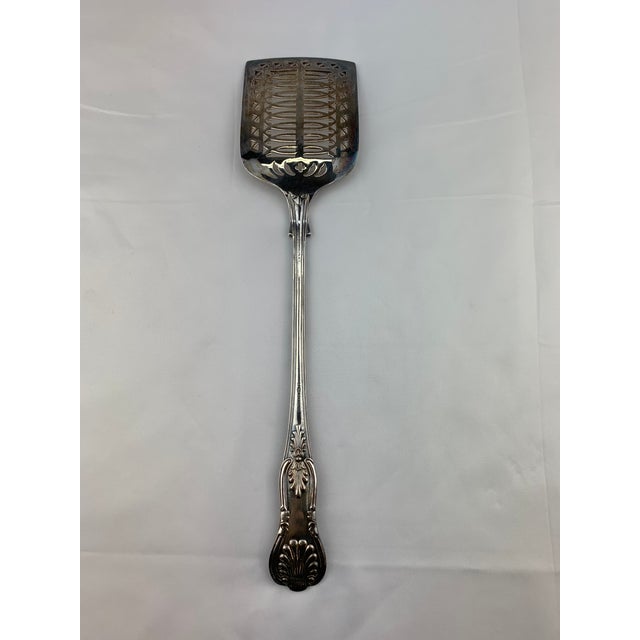 Mid 20th Century Silverplated Serving Spatula For Sale - Image 4 of 5