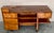 1950s Art Deco Desk Table With Two Faces and Two Levels For Sale - Image 5 of 12