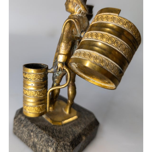 19th Century Continental European Gilt Bronze Table Lighter in the Form of a Street Vendor For Sale - Image 12 of 13