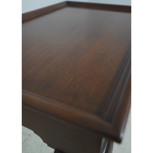 Kindel Oxford Mahogany Queen Anne Tea Table For Sale - Image 11 of 17