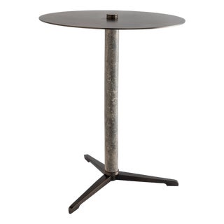 Tivoli Marble Gray/Bronze Drinks Table For Sale