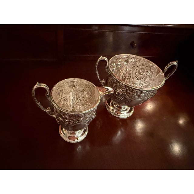 1900 - 1909 Early 1900s Walker & Hall English Sterling Tea Service- 4 Pieces For Sale - Image 5 of 8