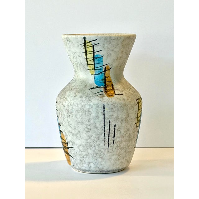 Bay Keramik Unique Mid 20th Century Modern West German Studio Pottery Vase by Bay Keramic. For Sale - Image 4 of 7