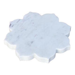 Tala Small Floral Marble Tray For Sale