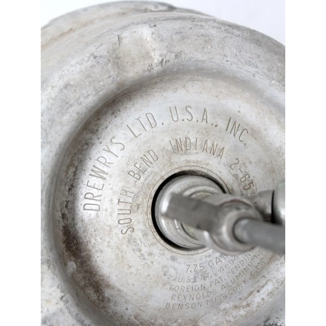 Vintage 1965 Drewrys Aluminum Beer Keg - Quarter Barrel For Sale - Image 6 of 14