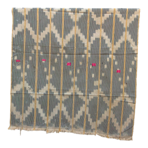 Vintage Baoule African "Bandama Chevron" Ikat Throw