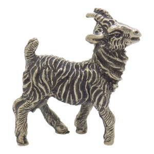 Vintage Italian Handmade Genuine Silver Goat Detailed Figurine Miniature