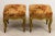 American Antique Floral Upholstered Wood Footstools or Benches - A Pair For Sale - Image 3 of 8