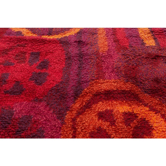 Doris Leslie Blau Vintage Swedish Rya Rug For Sale - Image 4 of 9