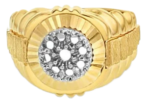 Presidential Style Cluster Ring - Setting Only, Size 9.5