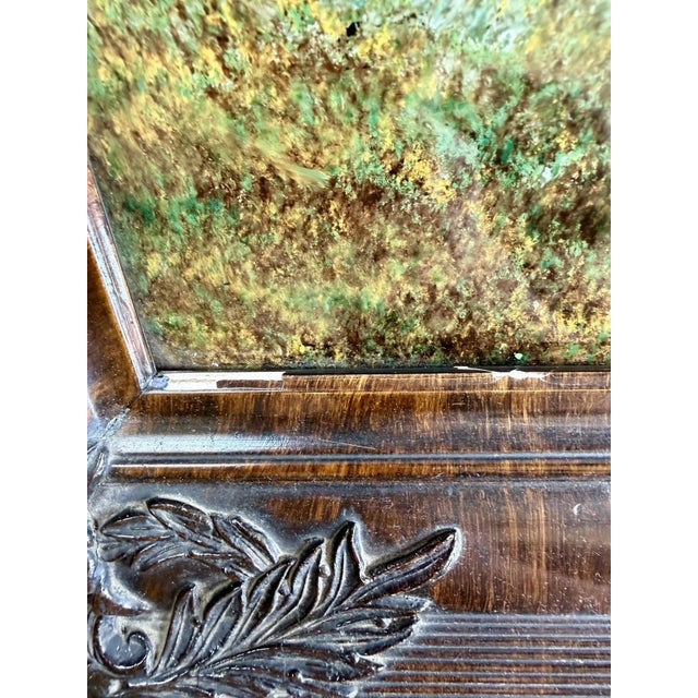 Early 20th Century Art Nouveau Reverse Painting, Mother-of-Pearl Inlay Scottish Highlands Cottage in Ornate Frame For Sale In Cleveland - Image 6 of 18