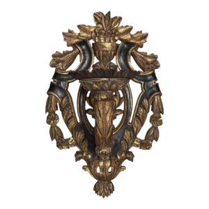Huge Paul Ferrante Italian Giltwood Candle Sconce