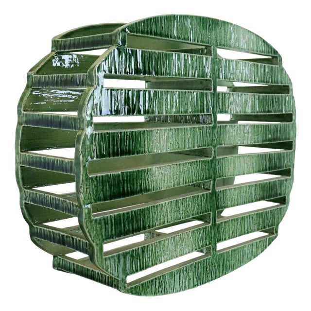 Mid-Century Ceramic Green Artwork For Sale