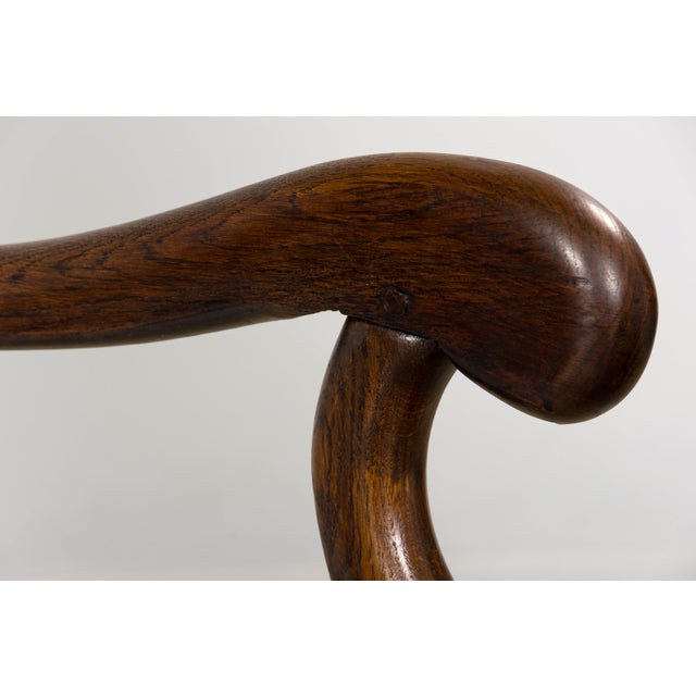 Pair of Late 19th Century French Louis XIII Style Oak Armchairs, Os De Mouton For Sale - Image 10 of 18