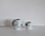 Two spherical vases from Bing & Grøndahl's Water Lily series. Dimensions: Height: 13.5 cm, diameter: 14 cm Height: 8.5 cm,...