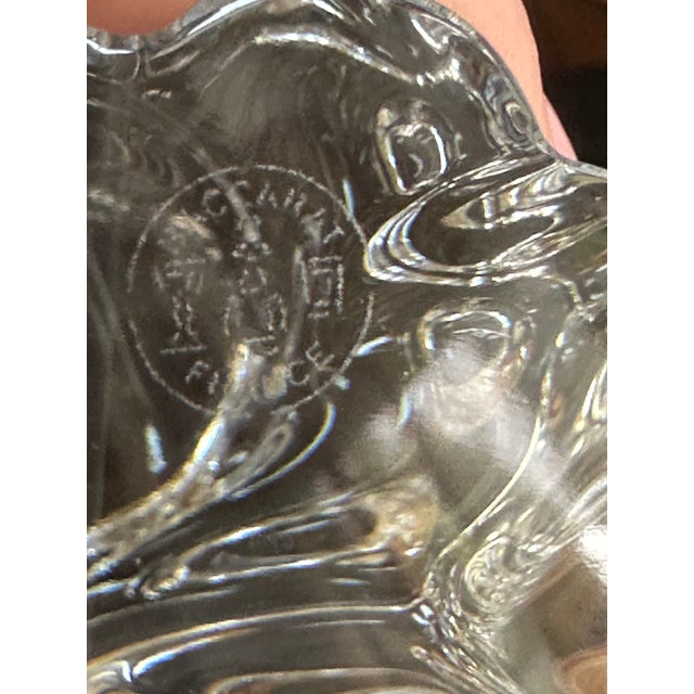 1970s Baccarat France Signed Single Light Swirl Candlestick 6: High Crystal Ode;lon Line For Sale - Image 5 of 11