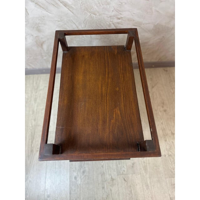Wooden Rolling Serving Cart, 1940s For Sale - Image 4 of 11