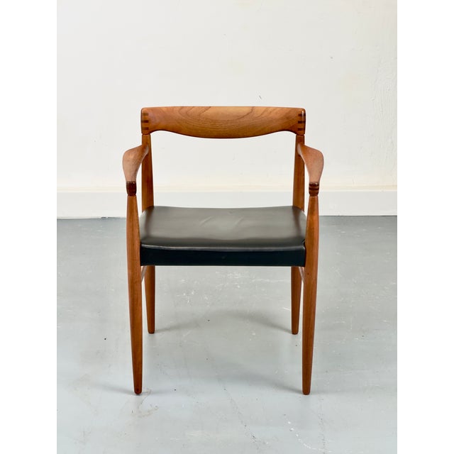1960s Teak and Leather Armchair by H. W. Klein for Bramin, 1960s For Sale - Image 5 of 18