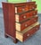 Wood 19th Century English Mahogany Five Drawers Chest With Inlaid Top For Sale - Image 7 of 15