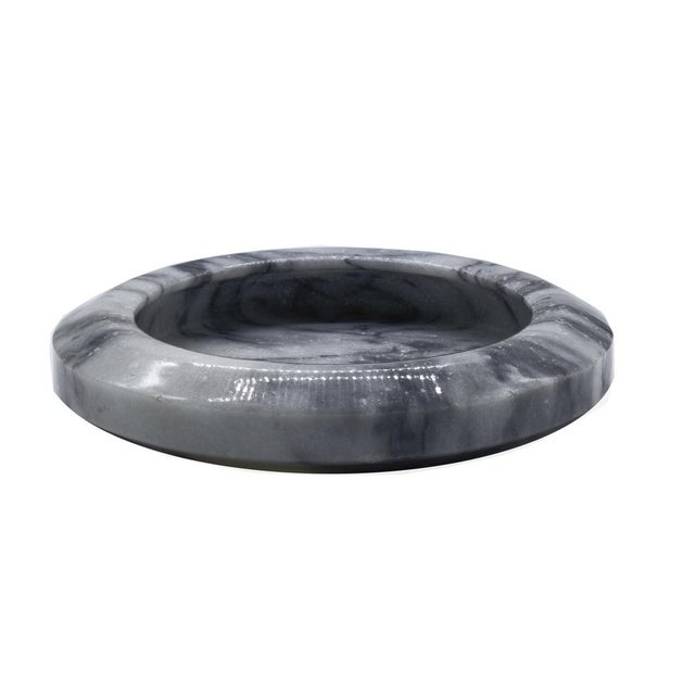 Black Grey Marble Centerpiece by Sergio Asti for Up & Up, Italy, 1970s For Sale - Image 8 of 8