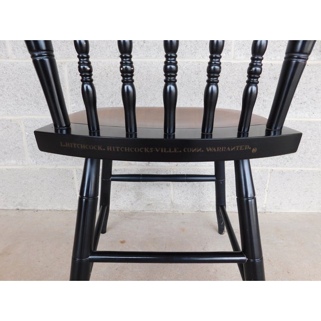 L Hitchcock Maple Stenciled Arrow Back Sheraton Chairs - Set of 4 For Sale - Image 10 of 14