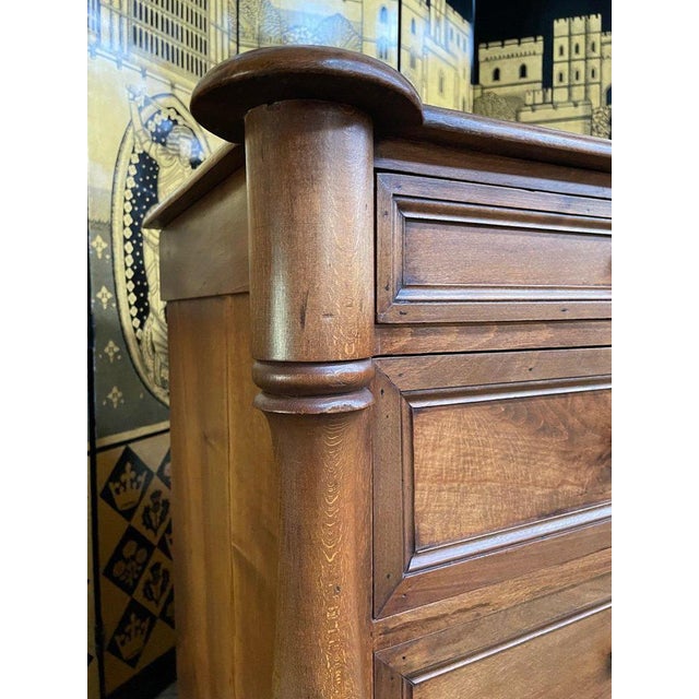 Empire Baluster Commode in Walnut For Sale - Image 6 of 11