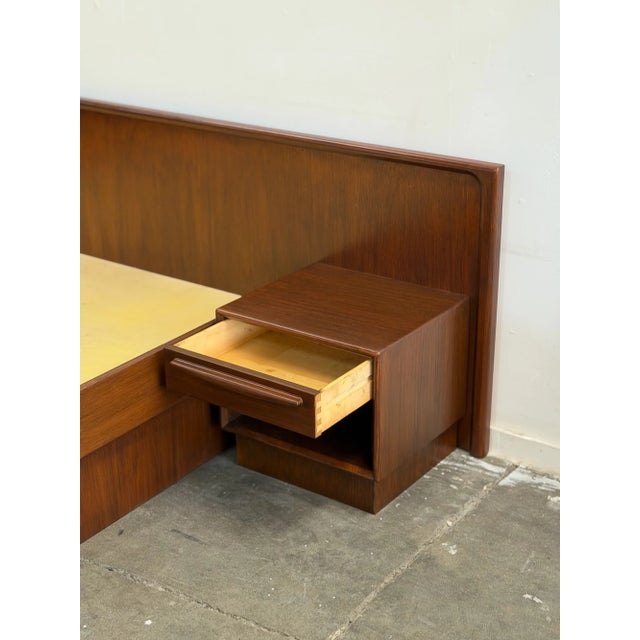 1960s Danish Modern Queen Platform Bed For Sale - Image 4 of 15