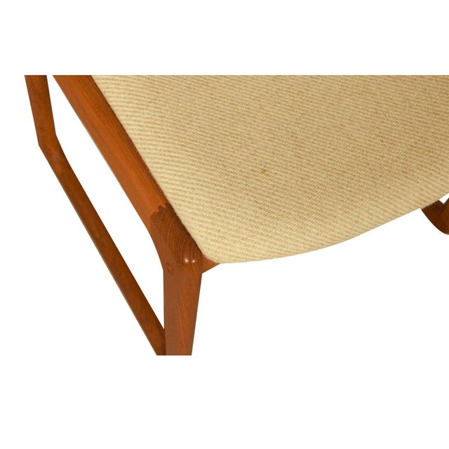 1970s Mid Century Modern Sculpted Teak Chairs Benny Linden - Set of 8 For Sale In Baltimore - Image 6 of 12