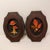 Vintage 3D wall art plaques feature a charming nature theme with a pair of mushrooms and a single orchid flower. Each...